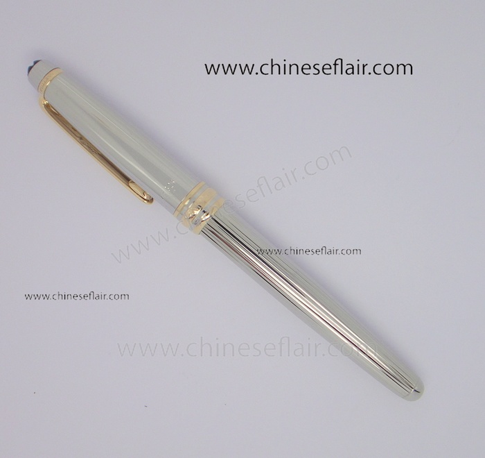 Repica Montblanc Meisterstuck 2-Tone Silver Rollerball Pen